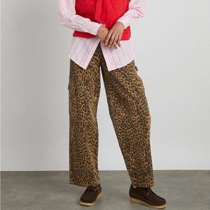 Damson Madder Leopard Cargo Jeans - UK 16